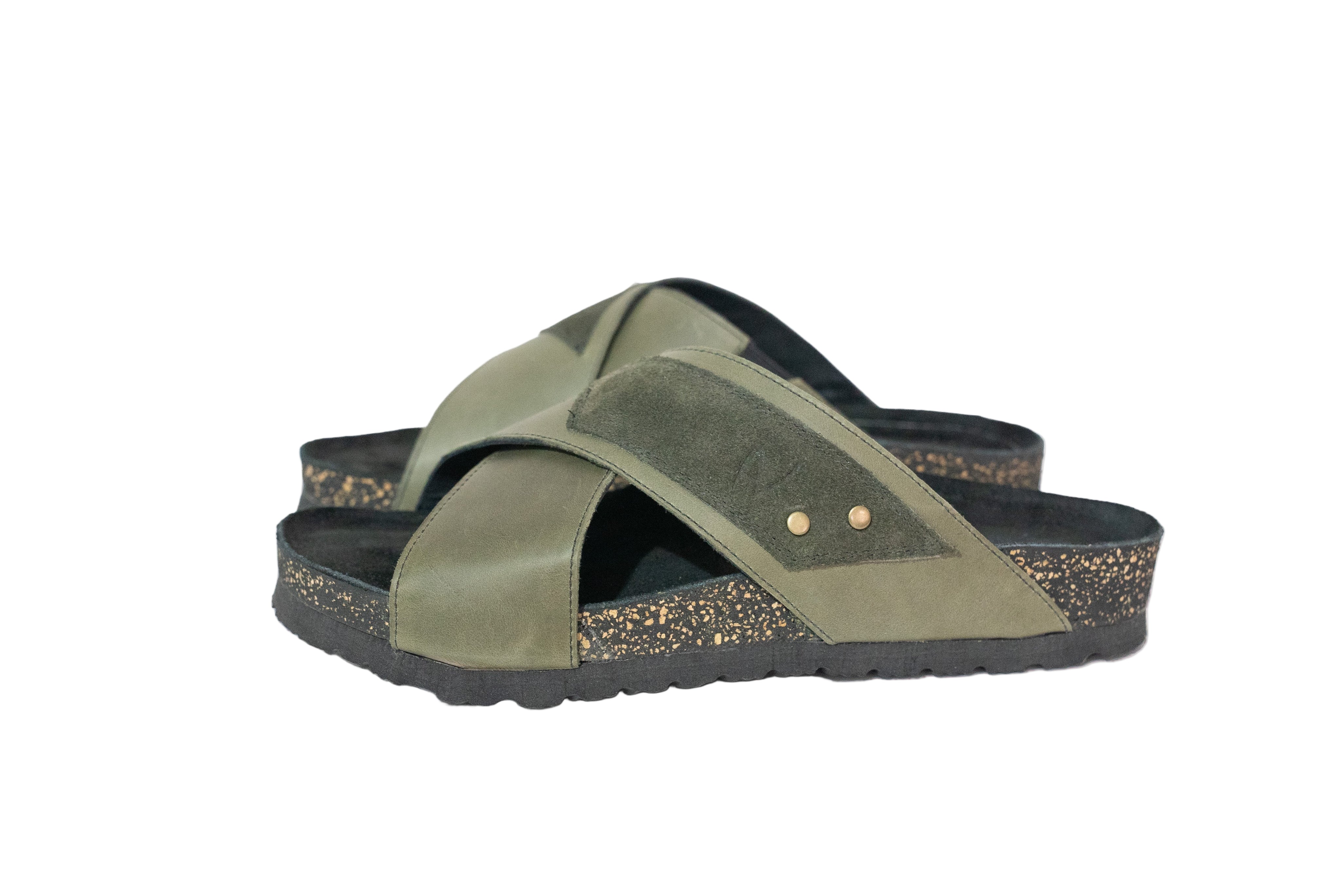 Sandalia Beirut Verde Musgo