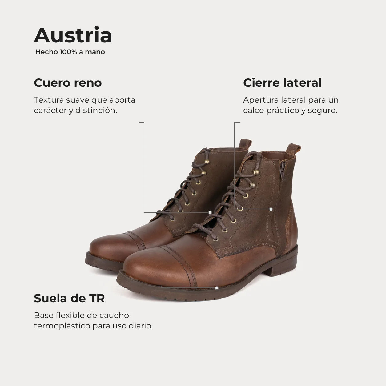 Botín Casual Austria Café
