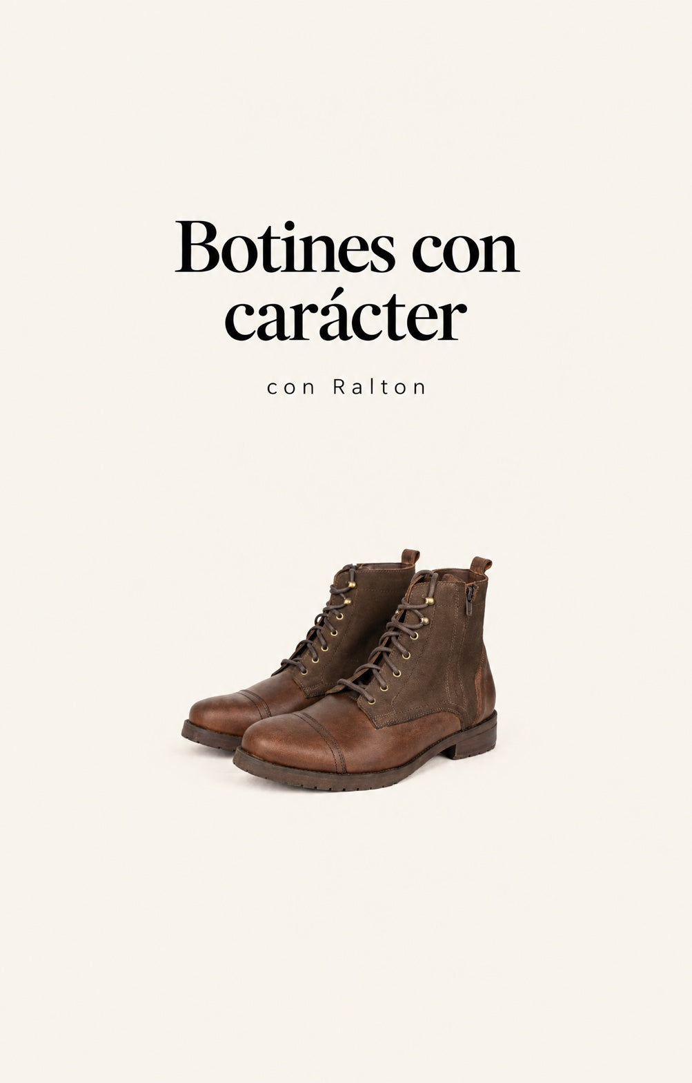 Botines con carácter, con Ralton. Versión móvil.