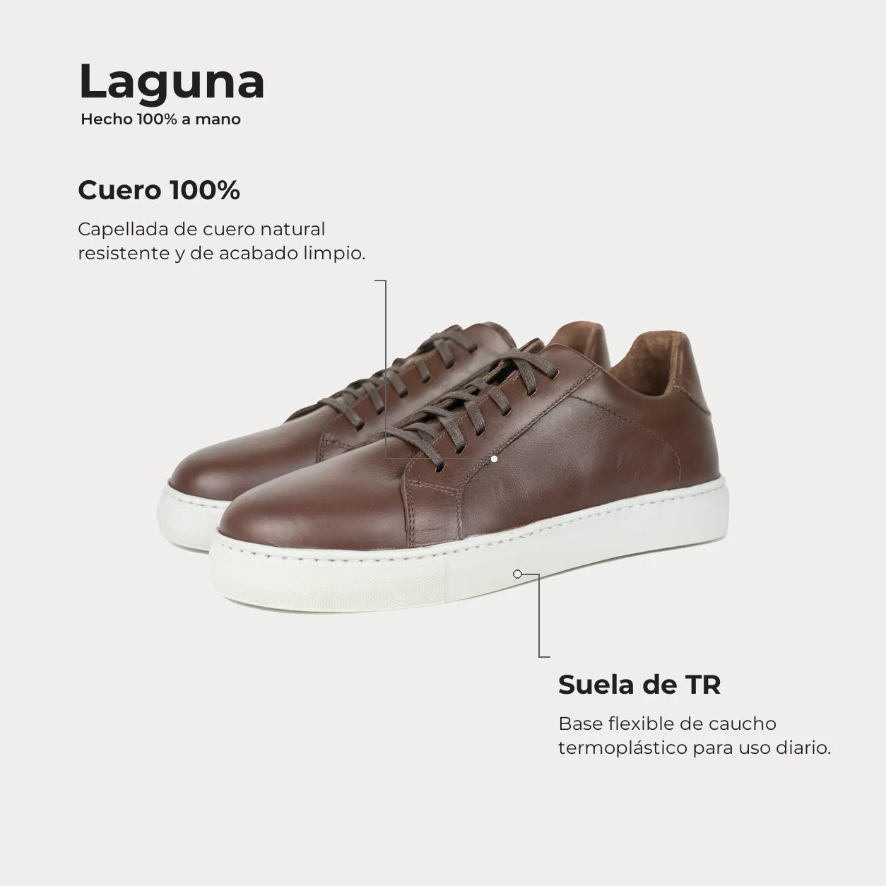 Zapatilla Laguna Habano