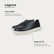 Zapatilla Laguna Negro Cromo