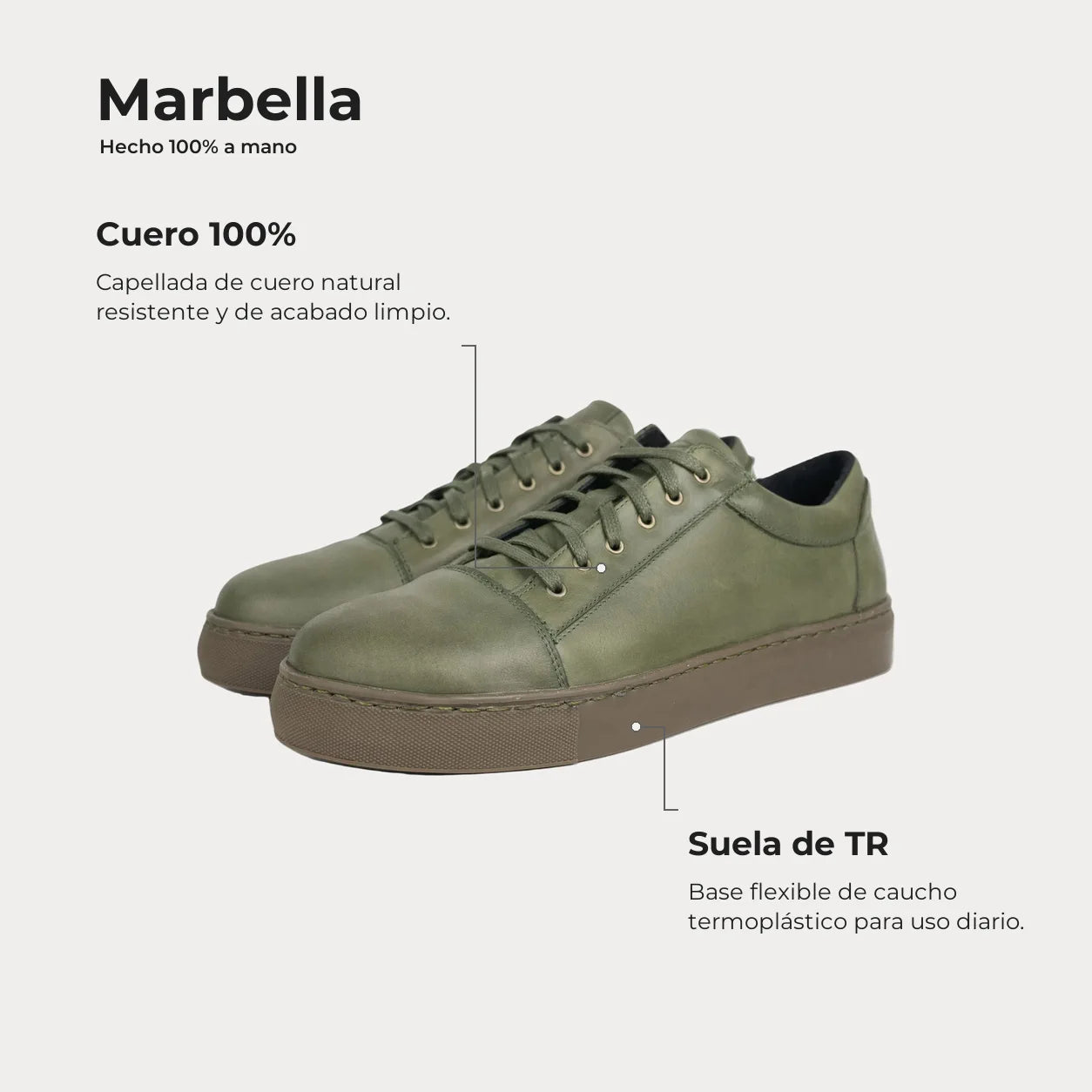 Zapatilla Marbella Verde Oliva