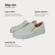 Zapatilla Slip-On Ceniza